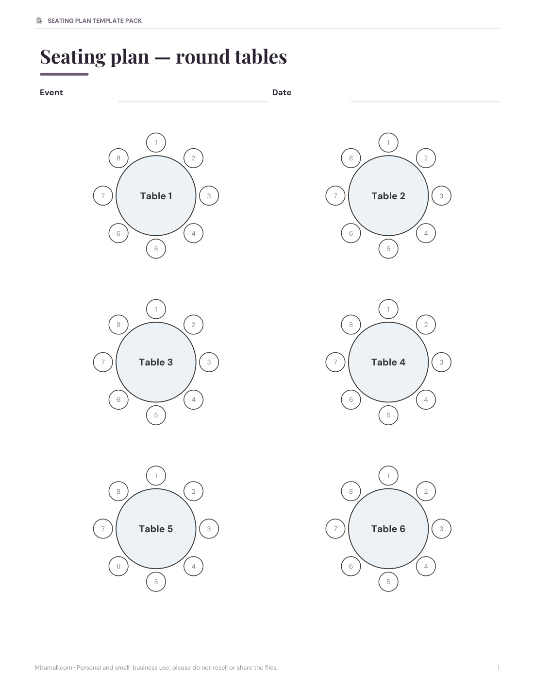 Preview of the first page of Round tables (PDF)